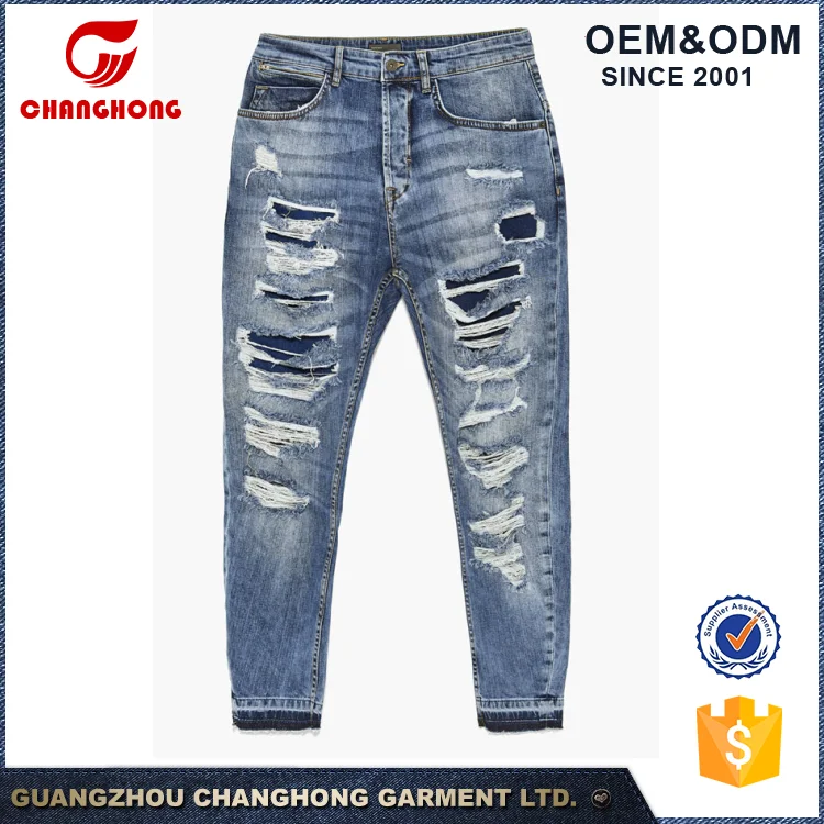 damage jeans design