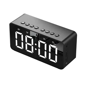 LED Bluetooth Speaker Alarm Clock FM Radio