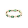 New arriving colorful cubic zirconia ruby&sapphire&emerald circle ring for lady