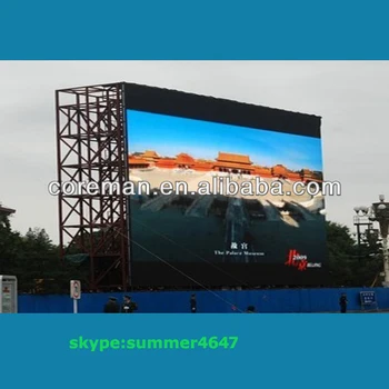 Custom Size Big Screen Outdoor Led Tv P16 P20 Full Color Led