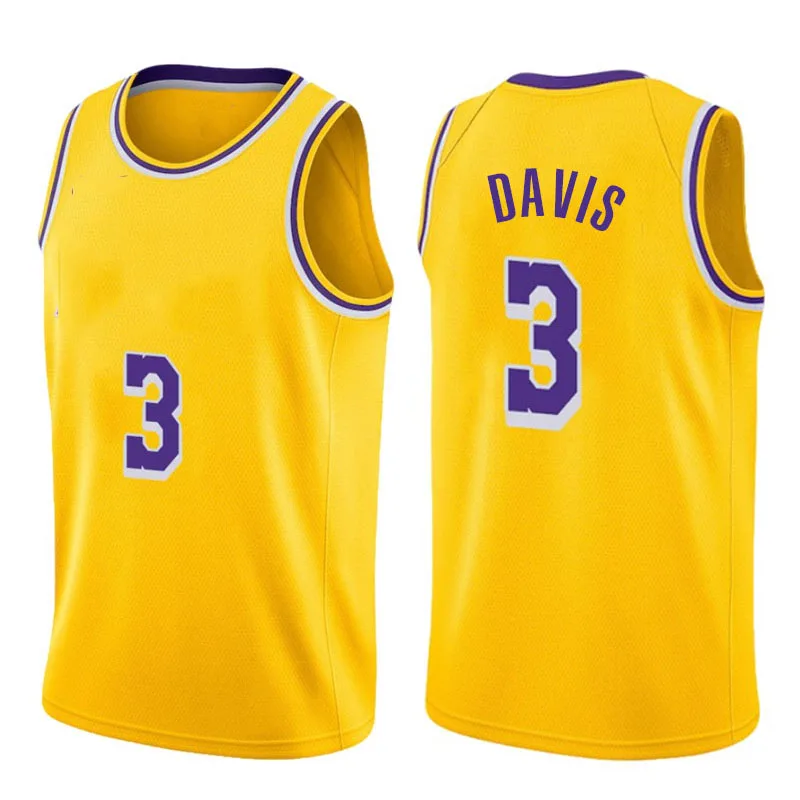 

23 LeBron James 3 Anthony Davis 7 Kevin Durant 11 Kyrie Irving Embroidery Logos Basketball Jersey