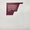 L-Type Plastic Folder Safe Project Pockets Transparent Clear Document Folder 12pcs for A4 paper