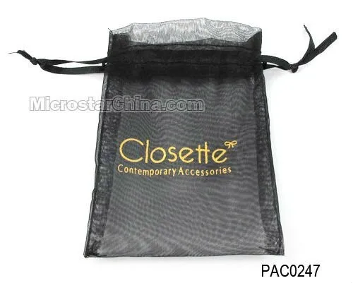 13*18cm Drawstring Custom Printed Organza Gift Bag - Buy Organza Gift