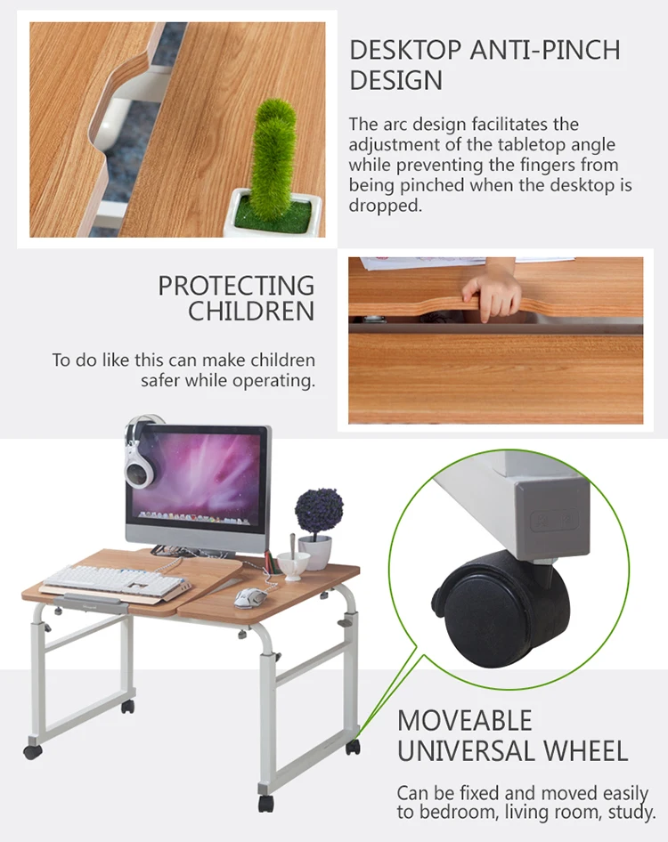 China Pop Sales Height Adjustable Desk Table Simple Home Office Desks