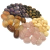 Drilled tumbled stones multi colors loose gemstone beads