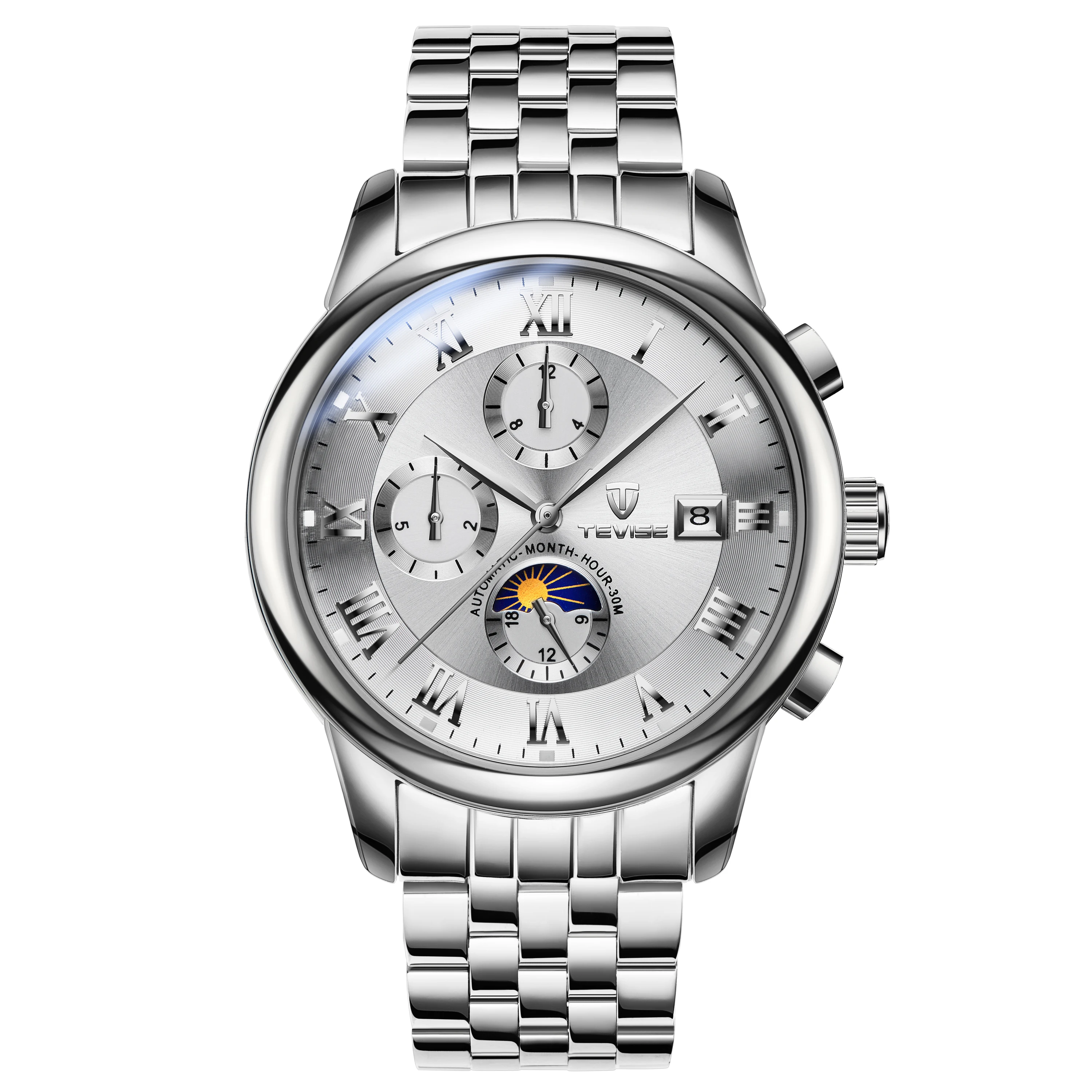 

TEVISE 9008 Automatic Mechanical Inexpensive Mens Watches Fashion Waterproof Gold Watches Man Relogio Masculino