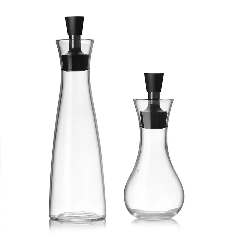 Porcelain 300ml Oil Balsamic Vinegar Dressing Decanter Dispenser Pourer Bottle Single