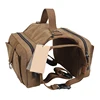 cotton canvas Dog Pack Hound Travel Camping Hiking Backpack Saddle Bag Rucksack for Medium & Large Dog