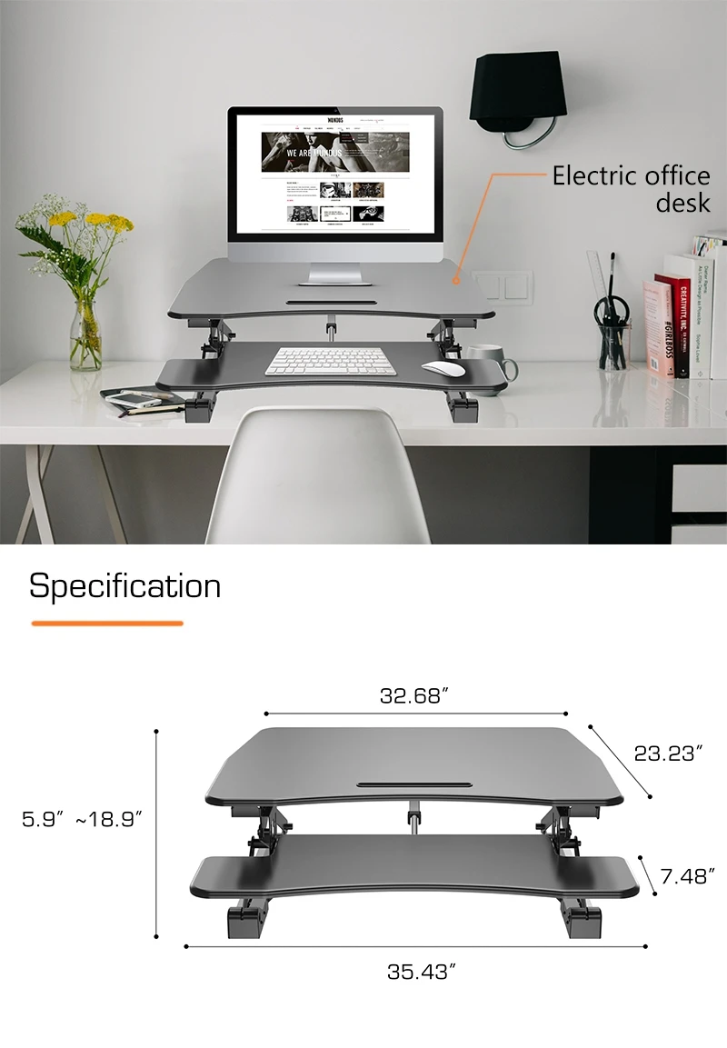 Office Motorized Powered Adjustable Height Desk Lift System That Raise Up And Down Buy Desk