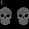 Custom design glass hotfix crystal strass motif flatback iron on rhinestone transfer designs for T-shirts