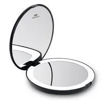 

4.9 Inch Wide Illuminated Folding Travel LED Light Compact Pocket Mirror