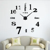 

Wholesale Hot Sale Modern Design 3D Diy Large Wall Clocks Home Office Decor 3D Wall Clock