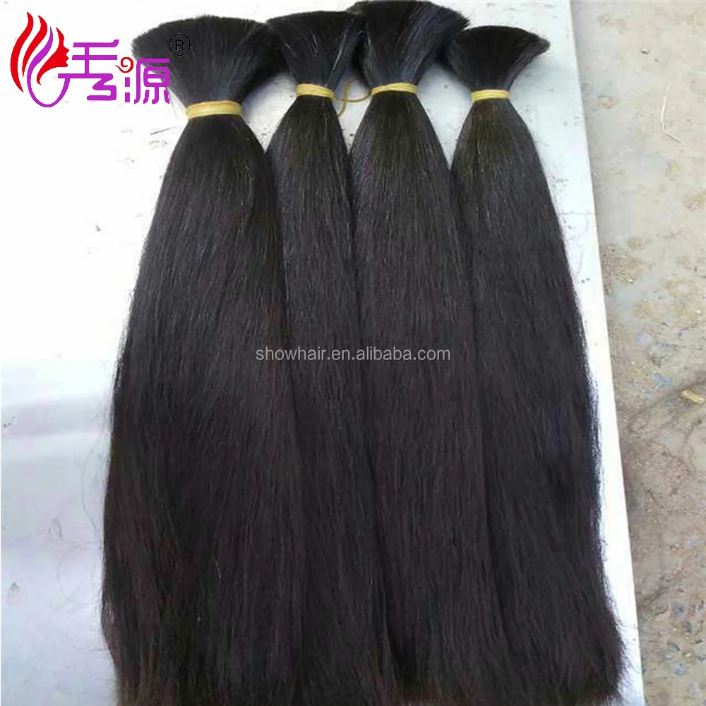 

Factory price 100% virgin remy brazilian bulk hair extensions without weft