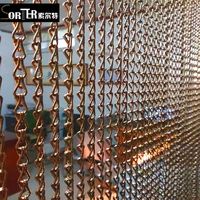 

Anti-static brass Metal link Chain for hotel room divider decoration