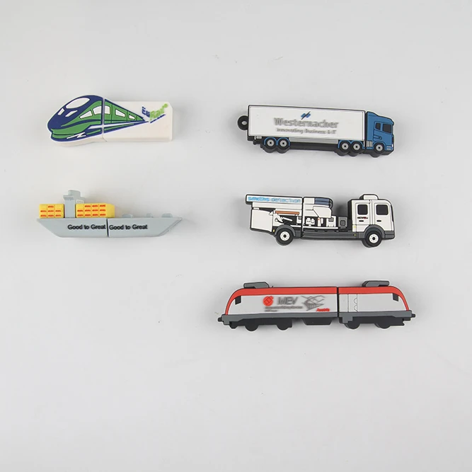 custom shipping transportation 2d car train truck shape usb flash drive