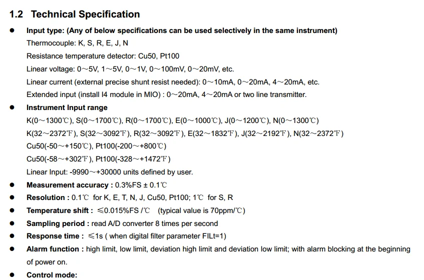 Auto manual PID Temperature Controller