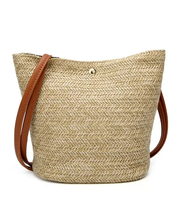 

hot sale plastic Straw Bag Woven Shopper Summer Beach Bag, As shown in the picture