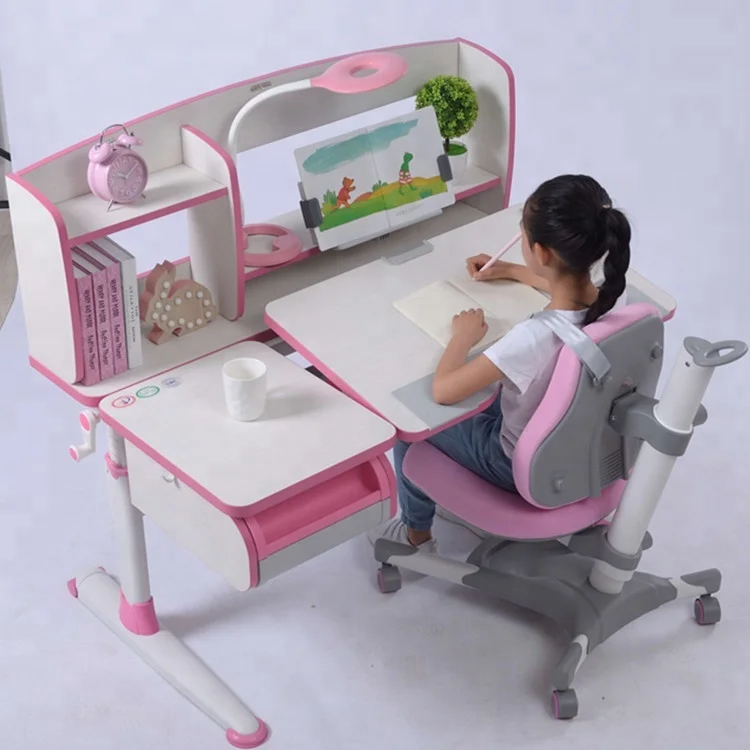 
Sell Well ergonomic children adjustable desk and chair for students kids study table  (60708252965)