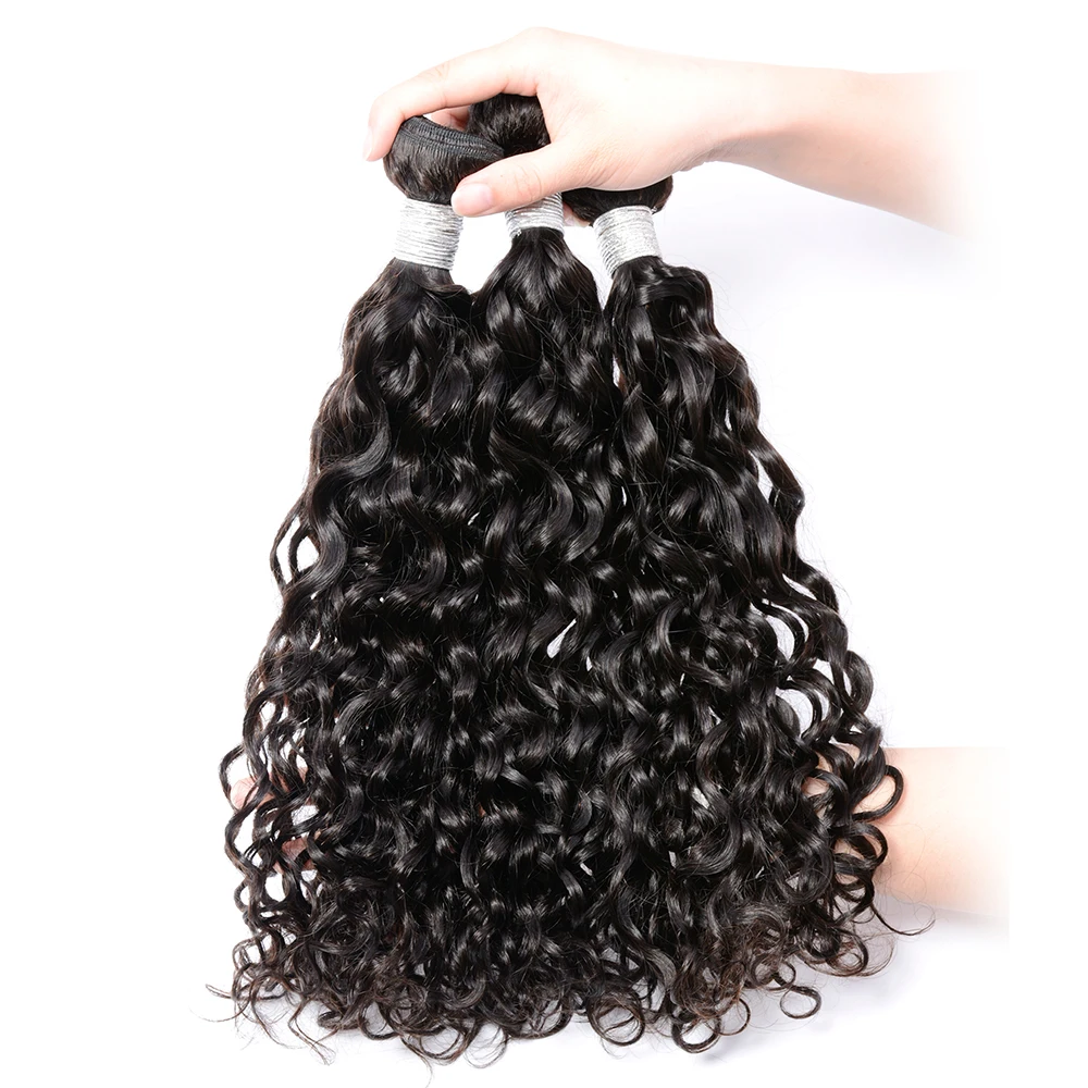 

Double drawn water wave hair extension new style the best brazilian remy hair