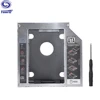 2nd HDD Caddy 12.7mm Aluminum Optibay SATA 3.0 Hard Disk Drive Box Enclosure DVD Adapter 2.5 SSD 2TB For Laptop CD-ROM