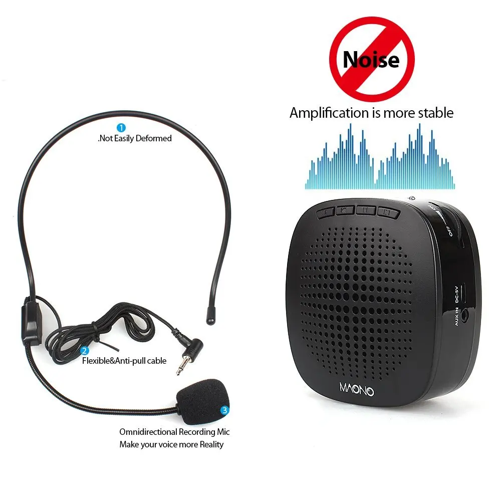 High Quality Wireless Voice Amplifier System With Microphone For Tour