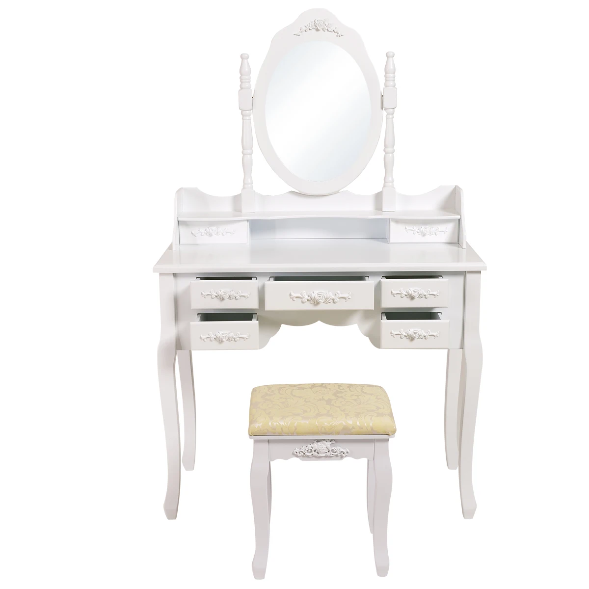 Mdf French Style Antique Make Up Desk With Mirror Buy Dressing