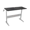 2016 New Aluminum manual crank height adjustable office desk with desktop