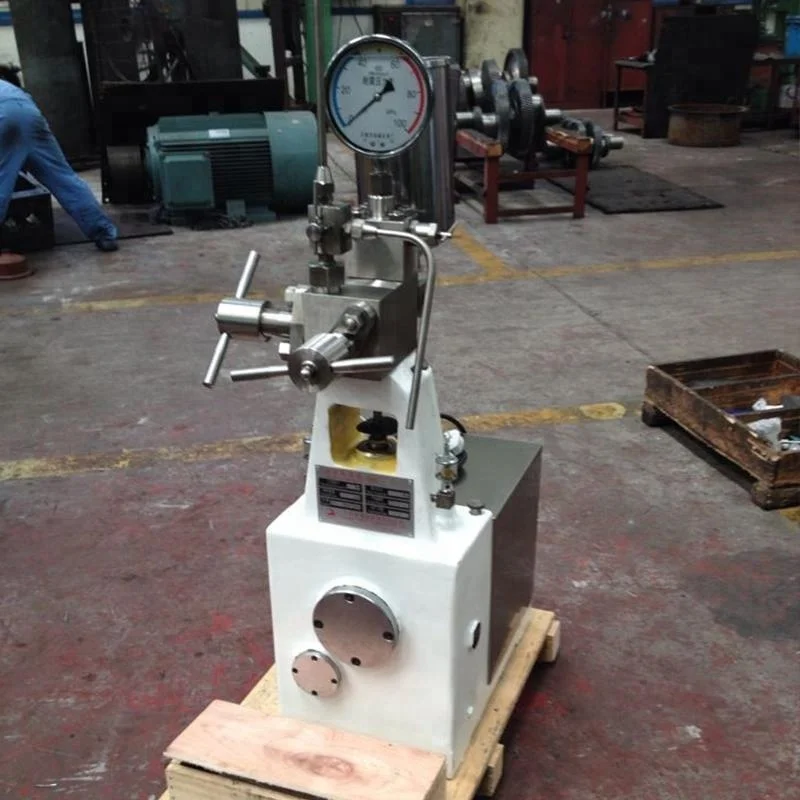 
Small scale laboratory homogenizer mini milk juice ketchup high pressure homogenizing machine in lab good price for sale 