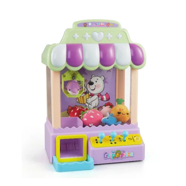 

Xiaoboxing hot selling play house toys for mini grabbing doll and candy crane mini claw machine, 2 colors as photos