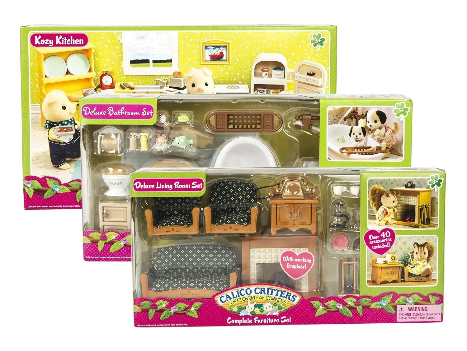 Buy Calico Critters Deluxe Living Room Set And Deluxe