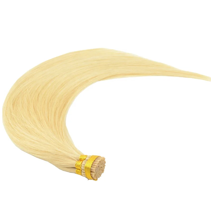 

AFPELO Cheap 50g/100s Silky Straight Mini I Tip Human Hair Extensions Pre Bonded Stick Remy I Tip For White Women