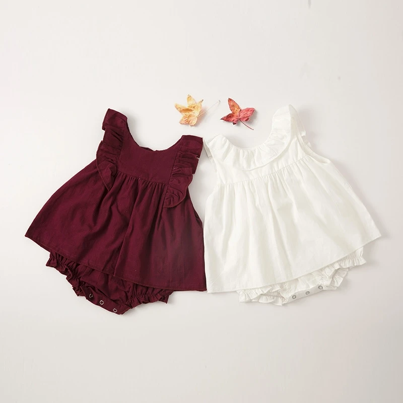 

2019 Summer Baby Girl Rompers Cotton Sleeveless Jumpsuit Clothes Cute Princess Sweet Romper Baby Girl Clothes Baby Girl R, As picture