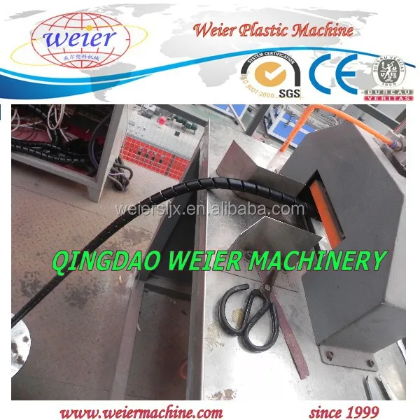 PE Cable protective jacket extrusion line Spiral Wrapping bands for Wires making machin pe spiral wrapping band production line