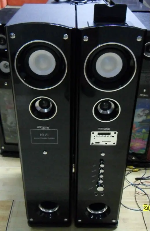 karaoke tower speakers