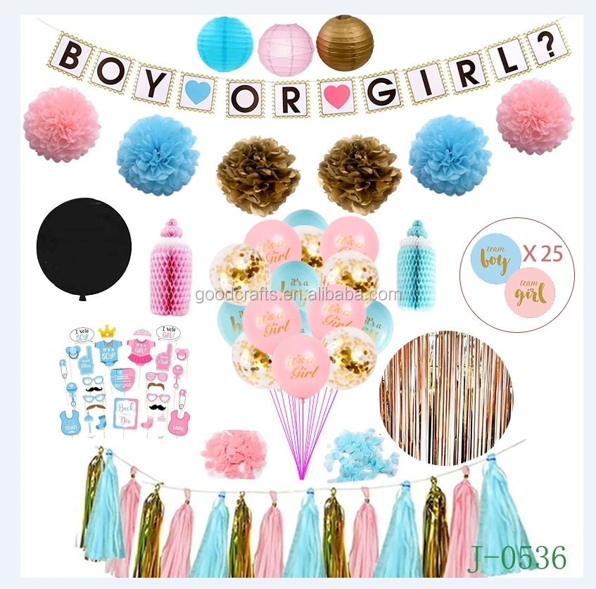 "It's A Boy" Ballons – 12 Stück Babyshower Deko, Blau Mit Konfetti, Für Gender Reveal & Baby-Party