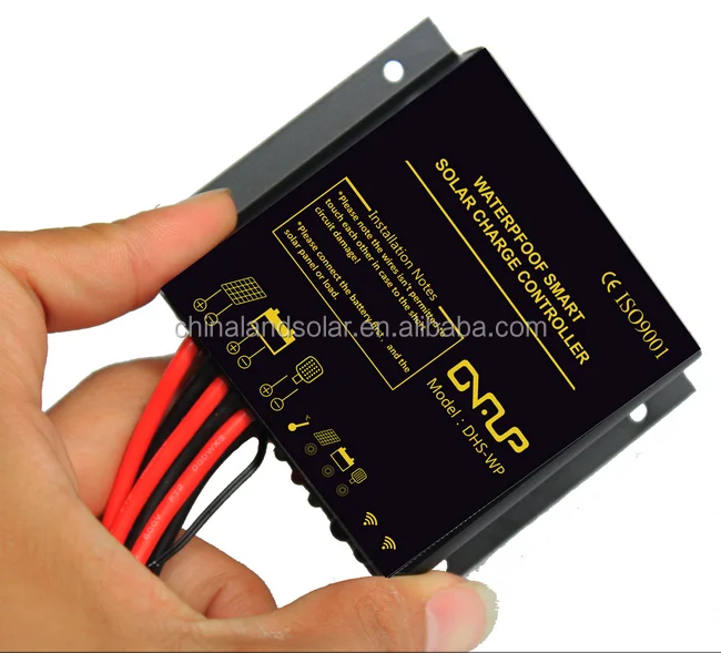 
Smart Solar Charge Controller 10A 12v 24v Led Display Waterproof Home Outdoor Solar System Street Lighting Controller 