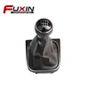 5 6 Speed black Stitch Leather gaitor boot frame Gear Shift control Knob for golf VI