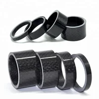 

Ultra-Light 3K Carbon Bike Washer For Fork Headset 1 1/8" - 5/1015/20mm Mountain Road Bicycle Carbon Spacer