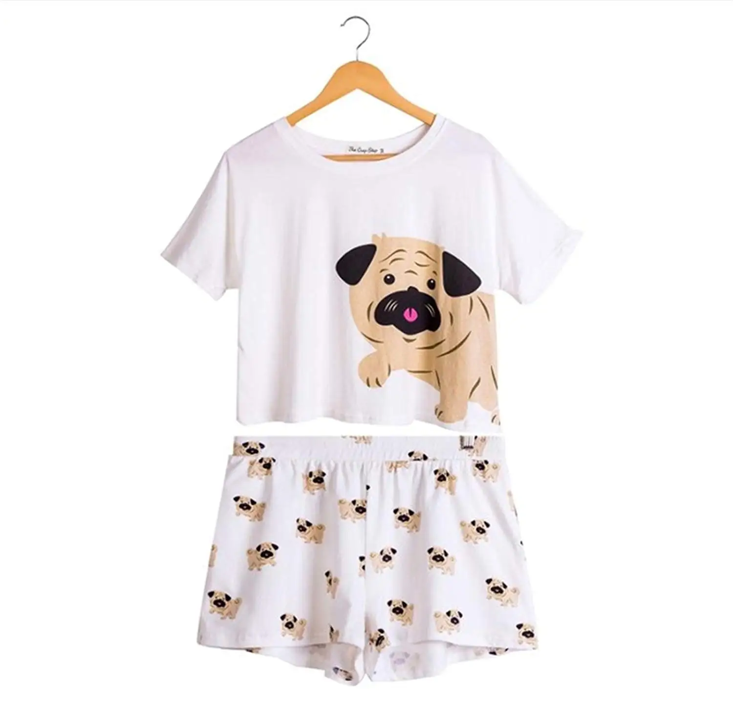 CafePress Pug Pals Unisex Novelty Cotton Pajama Set Comfortable PJ Sleepwear