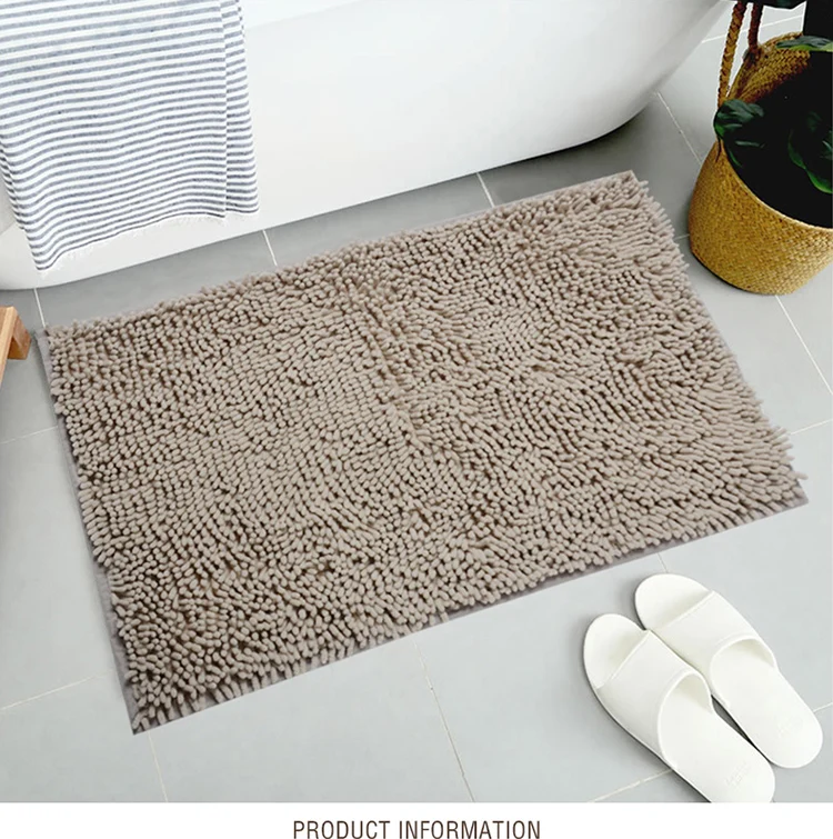 50x80cm Size Long Microfiber Chenille Bathroom Mat Bath Rug Sets Buy