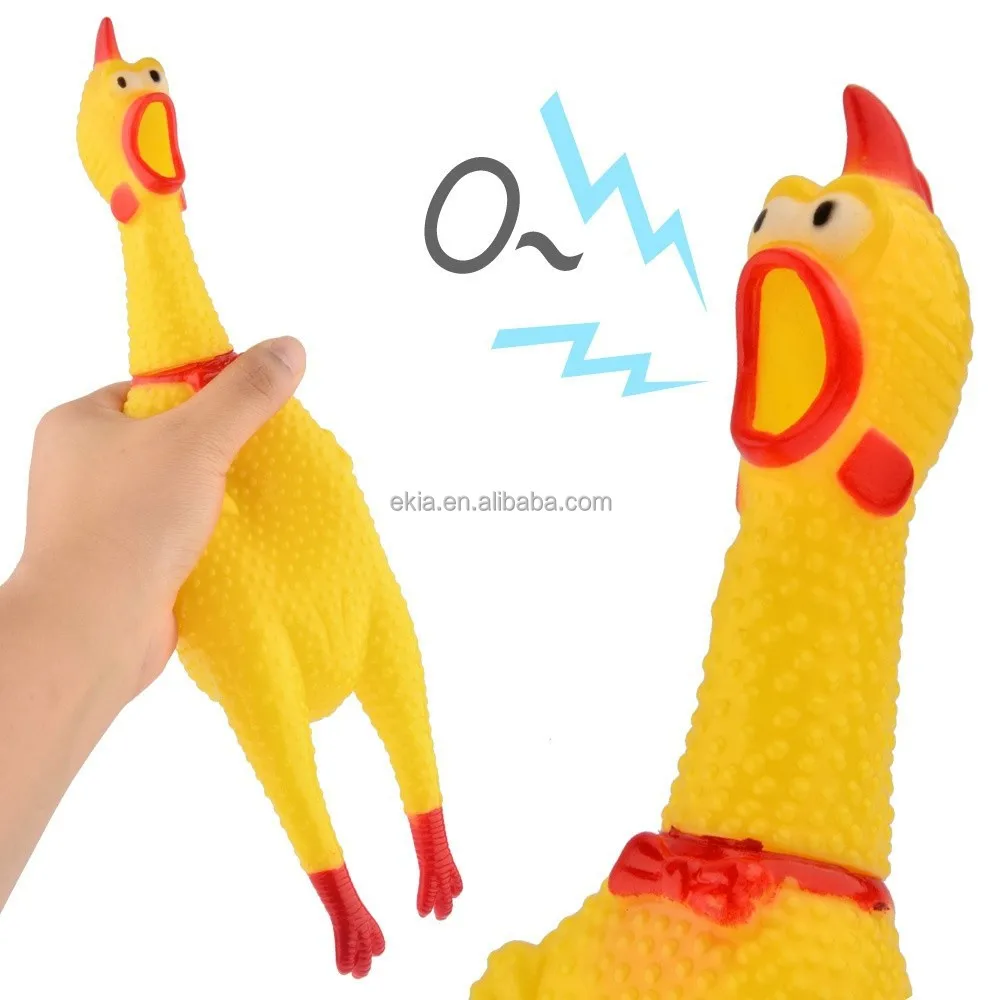 squeaky chicken dog toy