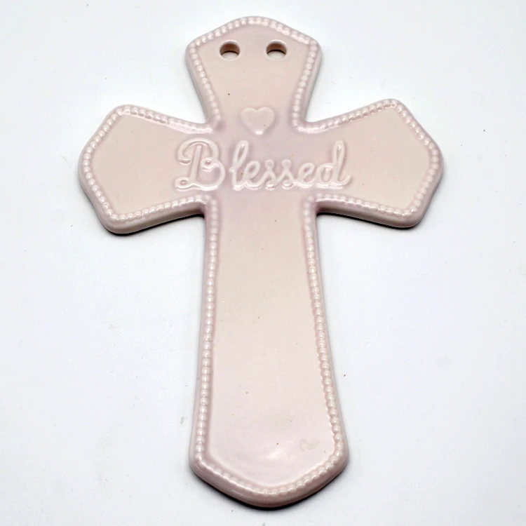 
Decorations custom tree pendants church religious ceramic christian products 