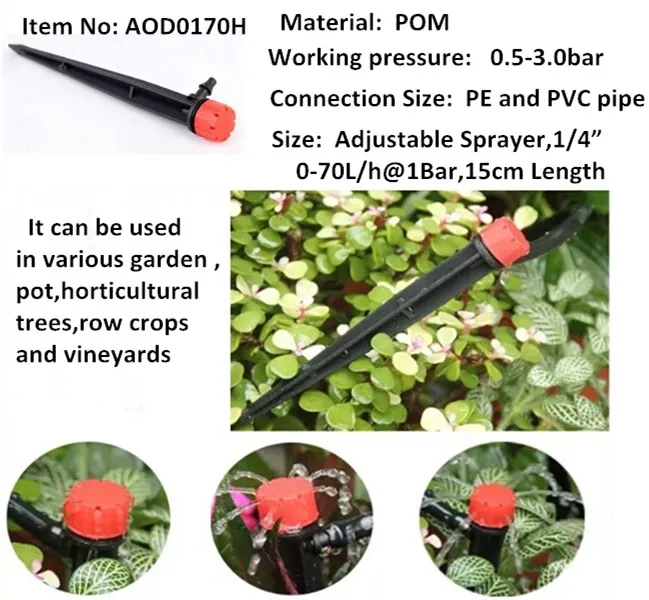Micro Irrigation On Line Dripper Sprinklers Drip Emitter For Garden