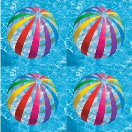 Jumbo Inflatable Big Panel Colorful Giant Beach Ball (Set of 4) | 59065EP