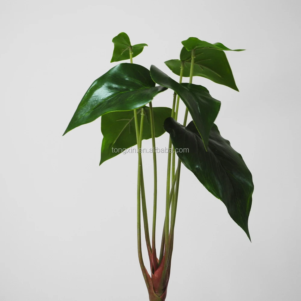Kunstmatige anthurium blad groene plant decor home hotel indoor ...
