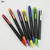 Nuevos 2018 Premium Gift Black Barrel Plastic Triangular Pen customized office supplies products
