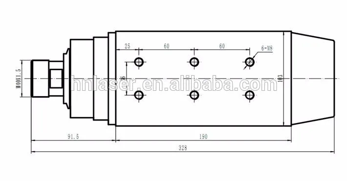 high precision 6kw air cooling spindle with  Collect ER32 for CNC router