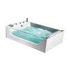 New model massage bathtubs acrylic jetted best hot tub with transparent glass