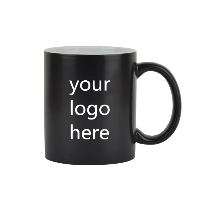 Promotion Mug 11oz Black Custom Coffee Magic Mug For Sublimation Heat ...