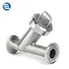 DN50 2 Inch SS304 SS316L Stainless Steel Tube Strainer Sanitary Y Filter